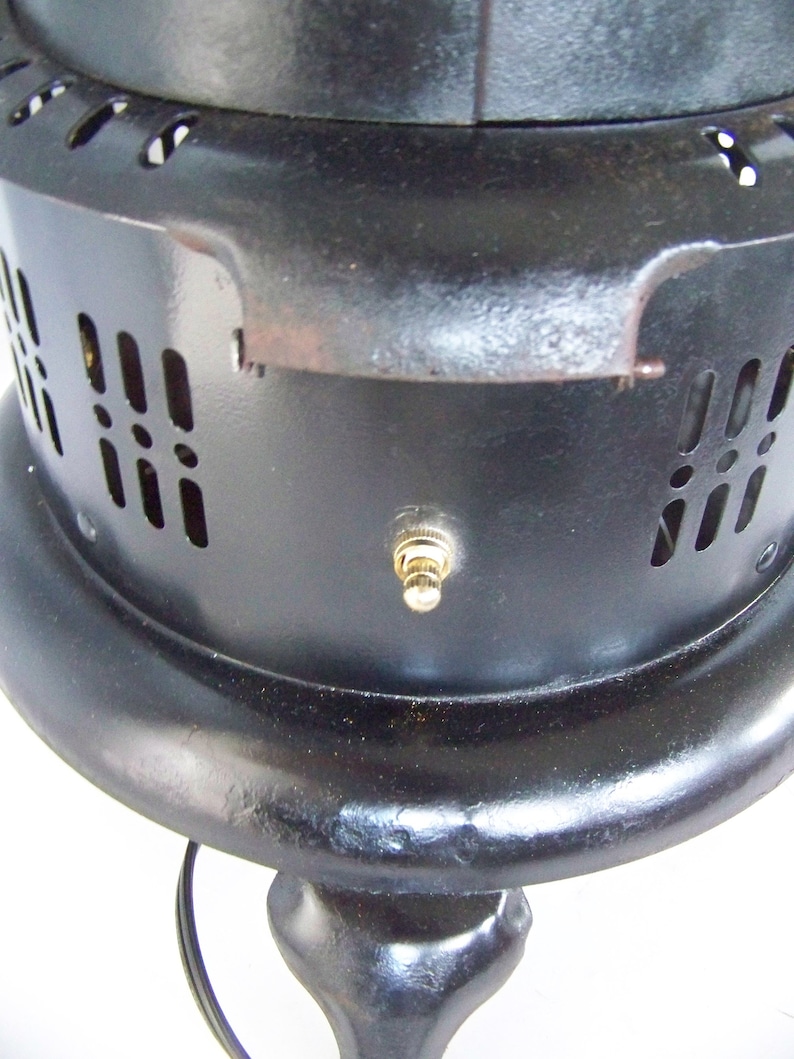 Antique oil heater repurposed into night light Etsy
