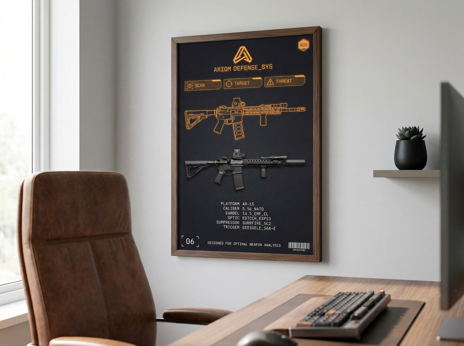 Mta R15 Blueprint AR-15 Rifle Blueprint Poster | Firearm Exploded Diagram Wall Art (matte ...