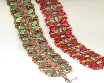Pulsera Splash - Tutorial de abalorios - Paisley Rulla Superduo y Seed Beads - Patrón de abalorios - Tutorial de pulsera con abalorios - PDF