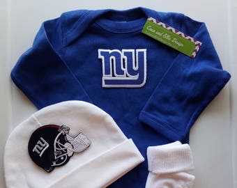 Ny Giants Baby Etsy