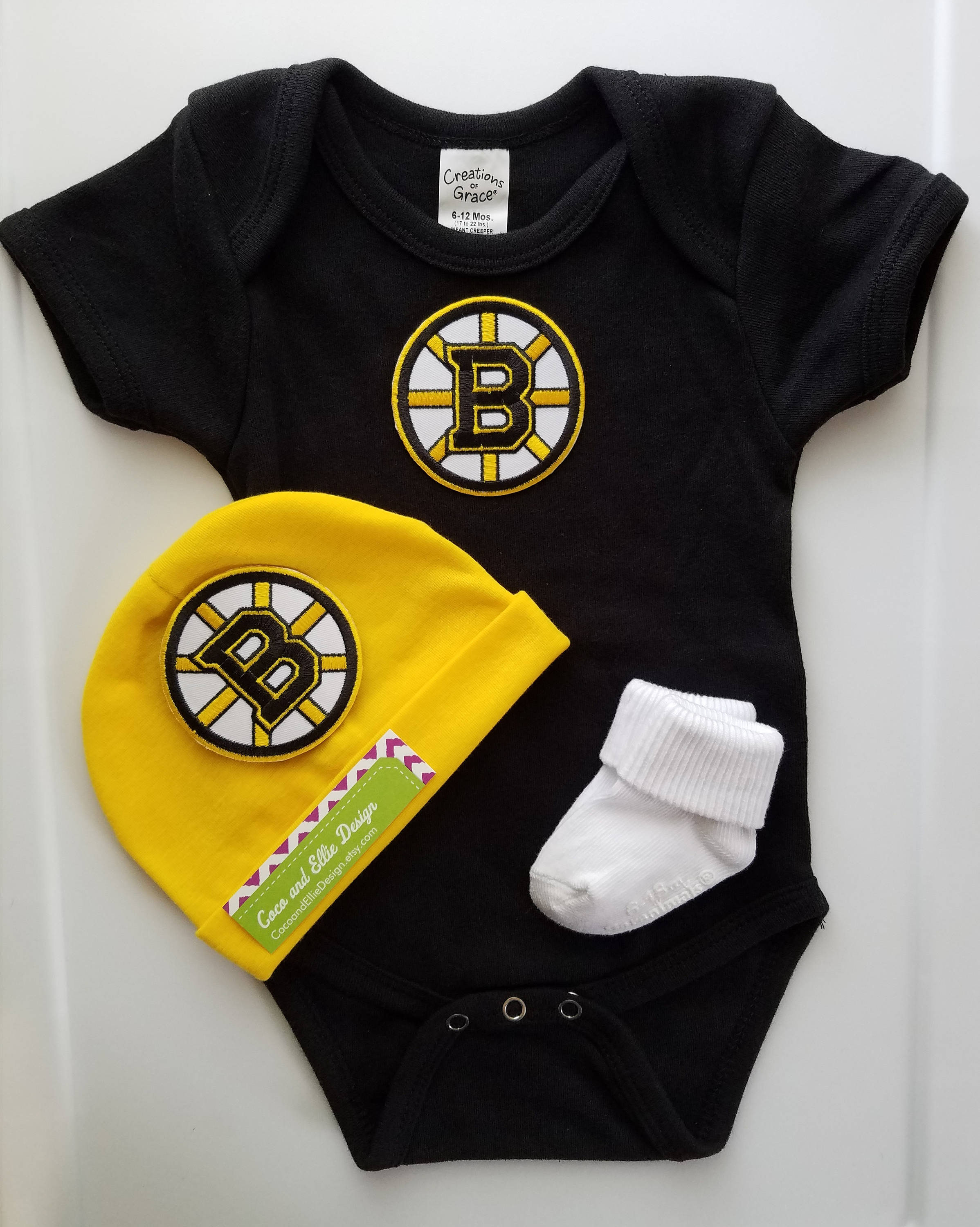 Boston bruins baby outfitBoston bruins newbornbruins Etsy