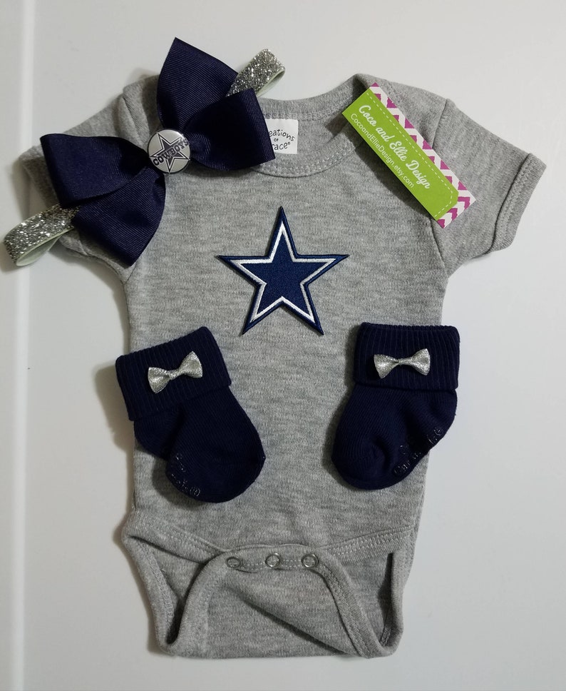Dallas Cowboys Baby Girl Outfit Newborn Cowboy Gift Take Home Shower