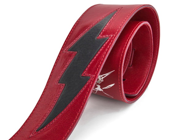 Etsy leather sale guitar strap