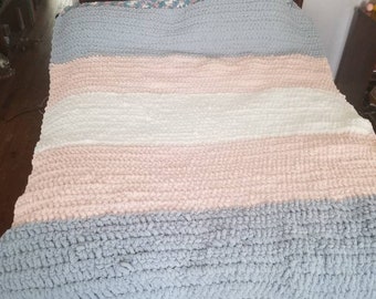 Trans flag blanket