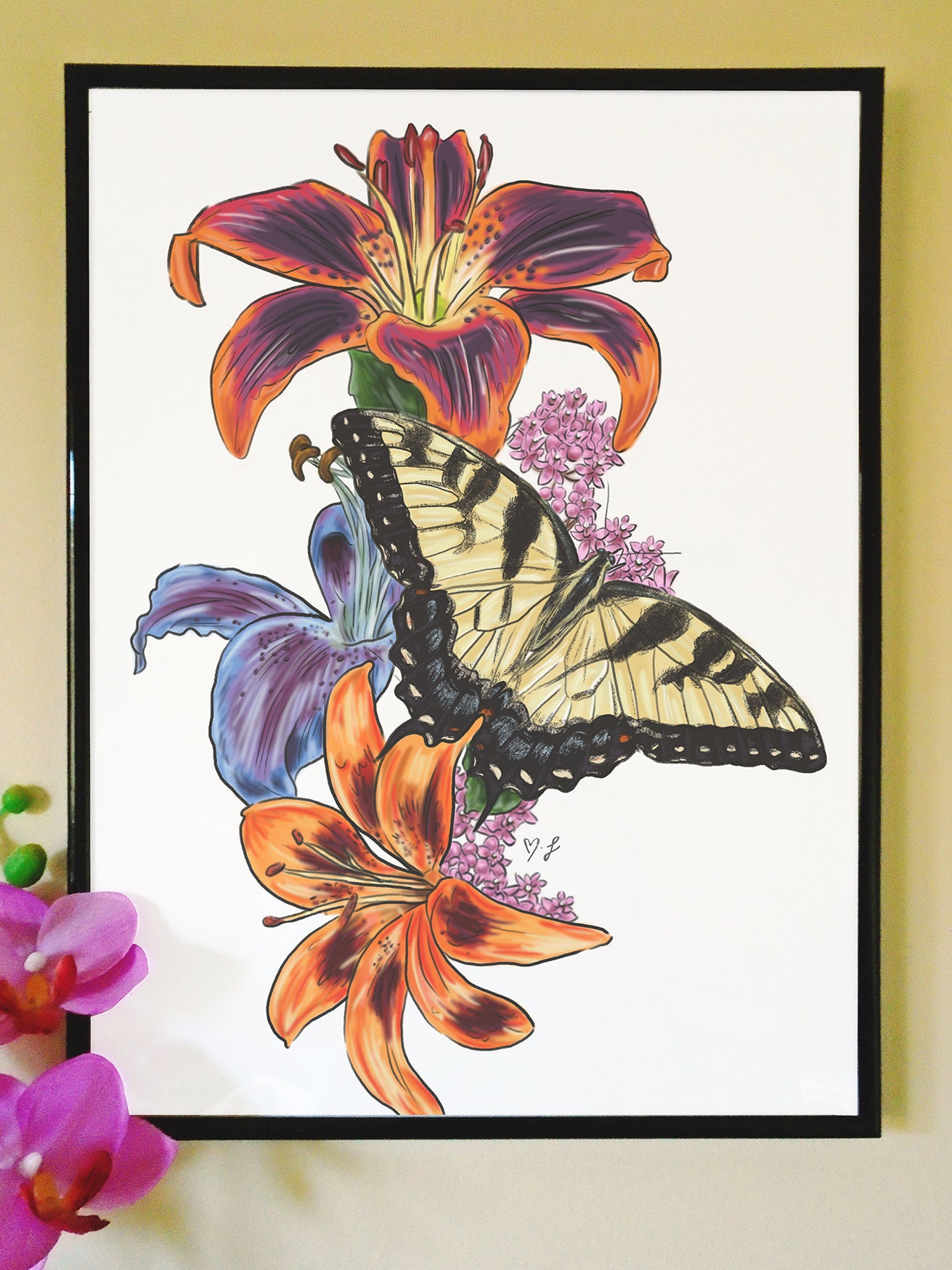 The Eastern Tiger Swallowtail Butterfly Art Print