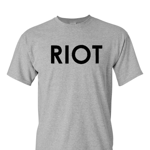 Mac's RIOT T-Shirt It's Always Sunny in Philadelphia New Grey t-shirt