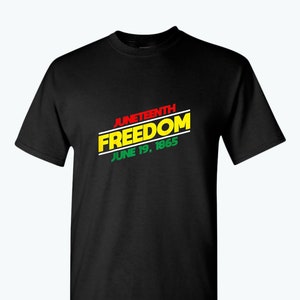 Juneteenth freedom t-shirt dash design