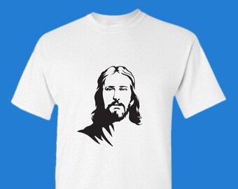 Jesus Portrait T-shirt Religious Christian T-shirt