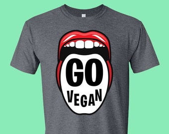 Go Vegan T-shirt, vegetarian T-shirt