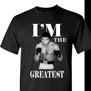 Camiseta Muhammad Ali, camiseta clásica Victory Over Liston, camiseta de boxeo