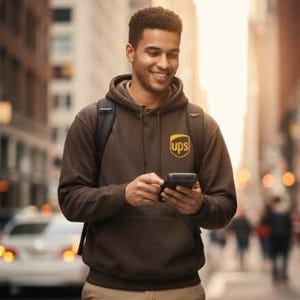 Parcel Service Hoodie – Unisex Mailman Style Brown Hoodie