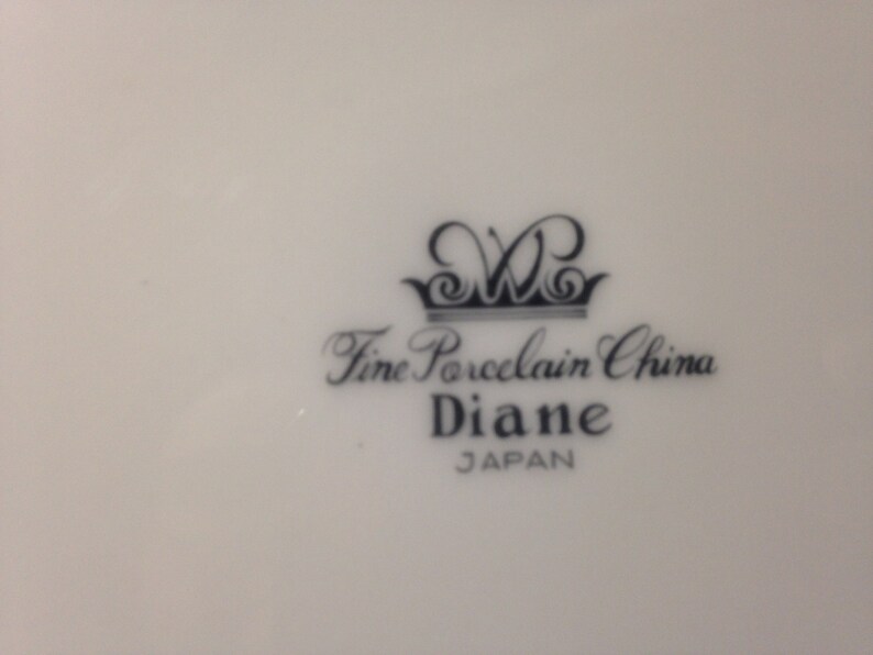 Vintage Diane Fine Porcelain China of Japan WADE Dinner Plate Etsy