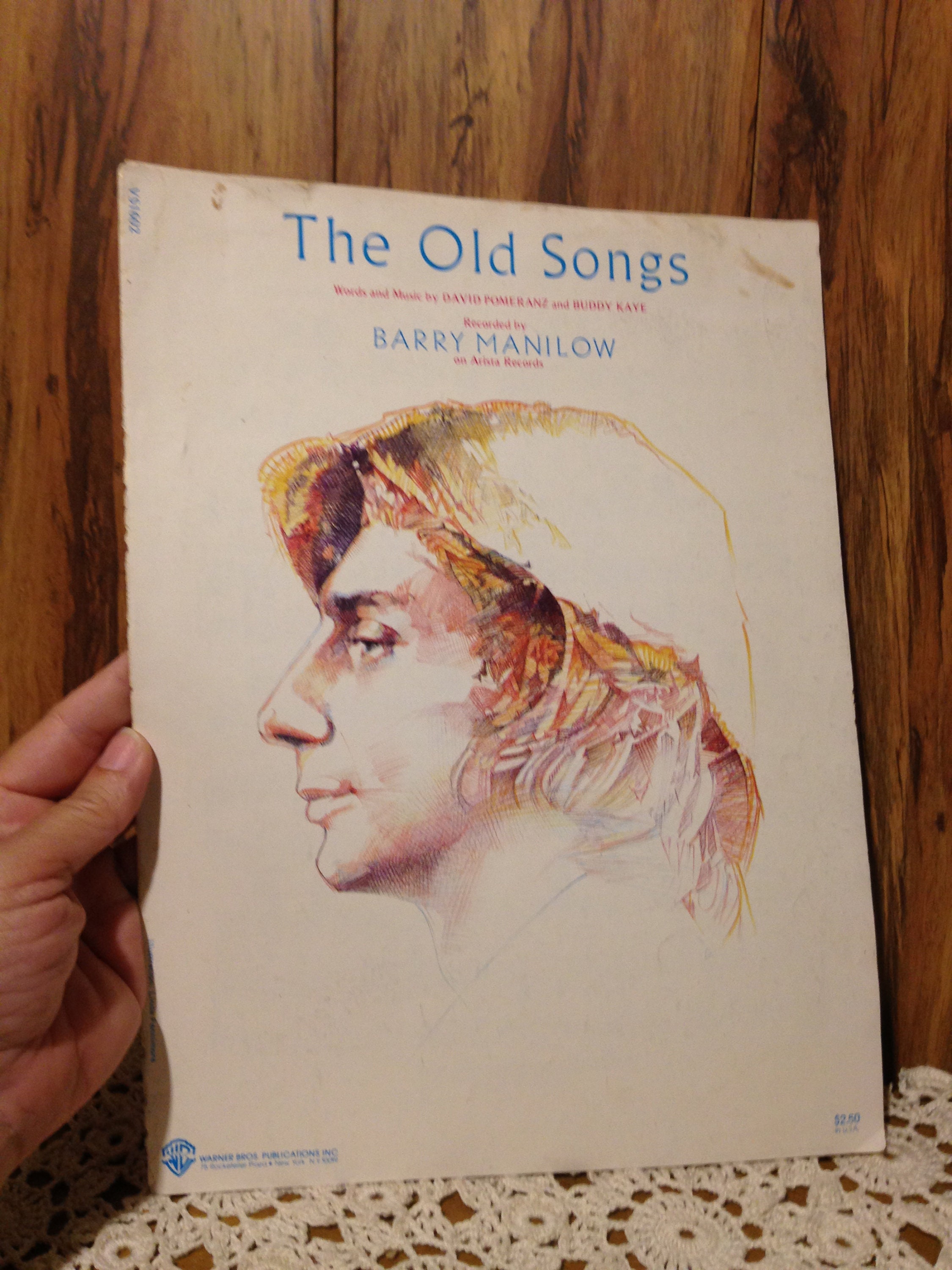 The Old Songs Recorded by Barry Manilow Sheet Music Copyright 1981 Etsy