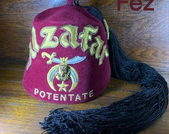 Alzafar Shriners Fez Potentate and/or Past Potentate Fez Costume Hat Replacement Tassel