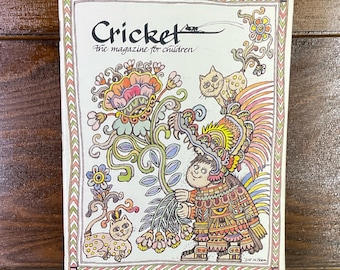 Cricket Magazine A Magazine For Children 1988