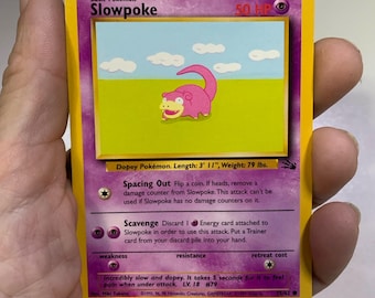 Pokeman Slowpoke Game Card 1999 Wizards #79 Gift For The Collector