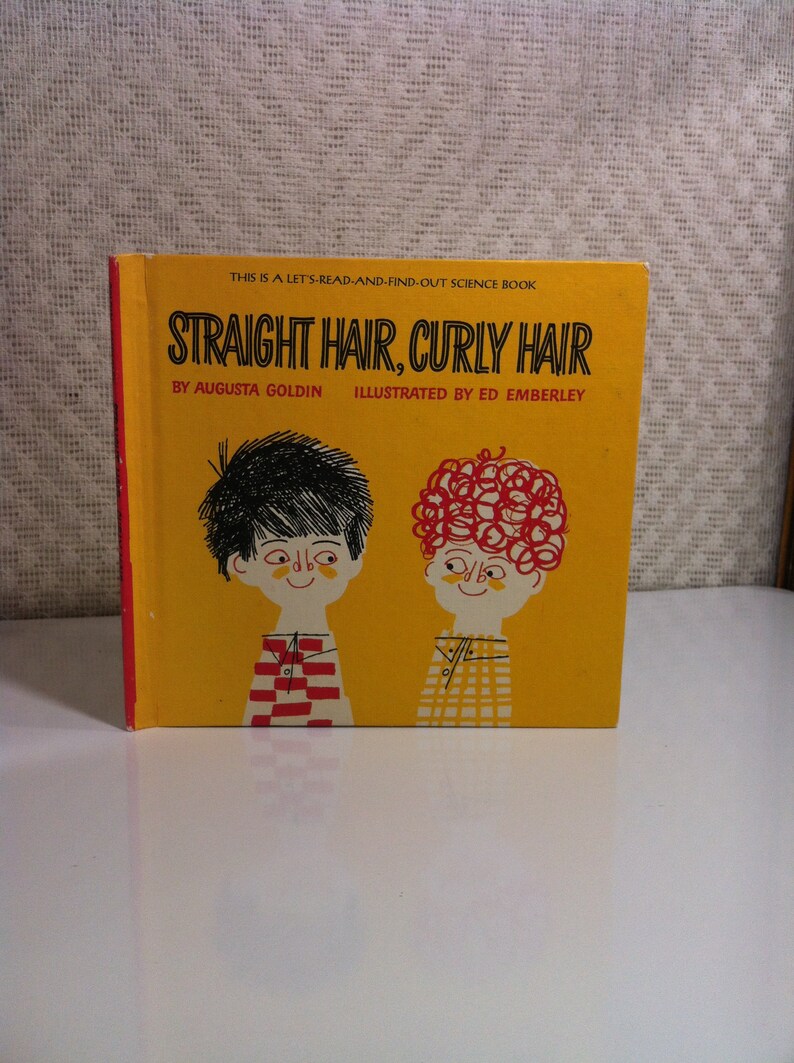 Straight Hair Curly Hair 1966 This Is A Let S Read And Etsy
