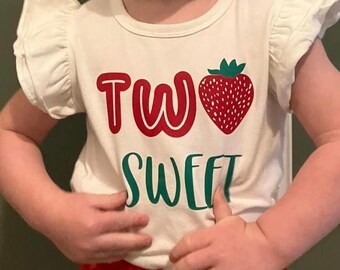 Camiseta dos dulces para niños pequeños