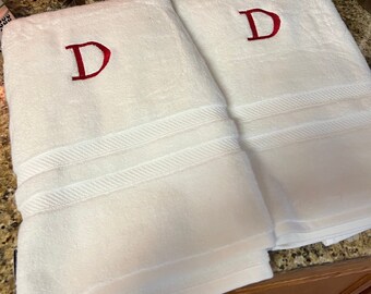 Toallas de baño con monograma