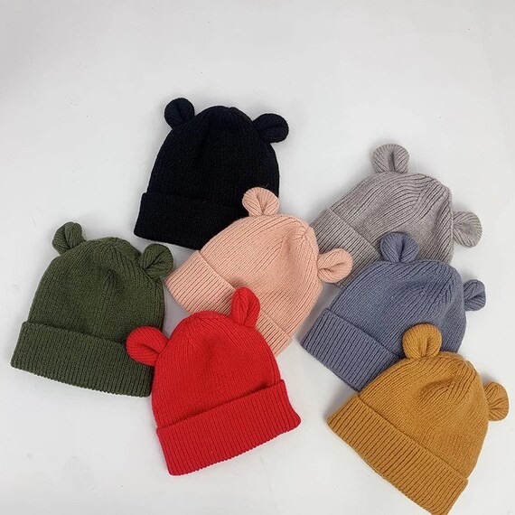 Baby Bear Beanie Hats | Etsy