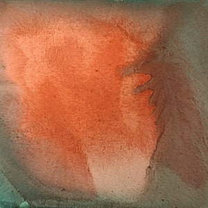 Pintura; Titulado, ESTADO DE ÁNIMO DE NOVIEMBRE, Impresionismo Composición contemporánea, sobre tablero de lienzo estirado, acuarela, hojas de otoño