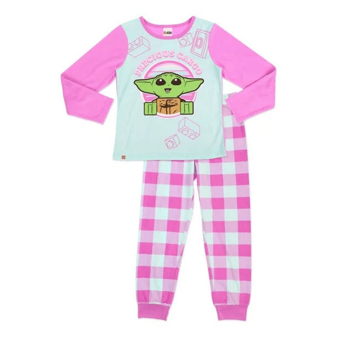 Baby Yoda Pajamas Girl Long Sleeve Pajamas Set 2piece Etsy