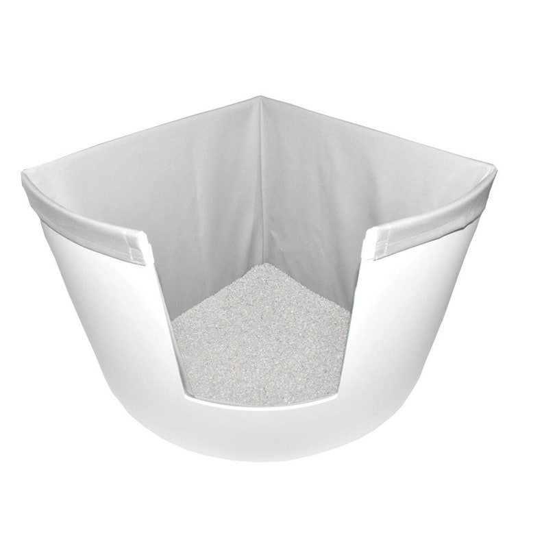 Corner Kitty Litter Box & Liner Etsy