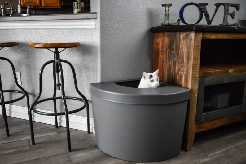 Kitangle Top Entry Litter Box & Liner Etsy