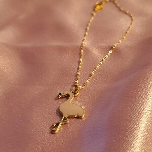 Sassy Flamingo Gold Anklet Charm