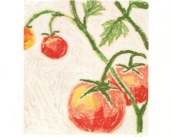 Tomaten - A3 Risograph Print