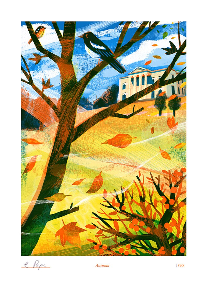 Autumn Risograph Print image 1