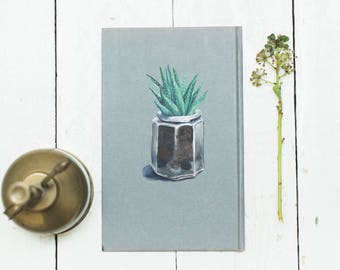 Succulent in a jar - Original Gouache Painting