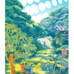 Fairview Garden - A3 Risograph Print