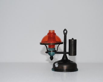 EElabper Lantern Doll House Oil lamp Miniature Dummy Mini Light Metal Vintage Accessories Simulation Model Toy for Christmas