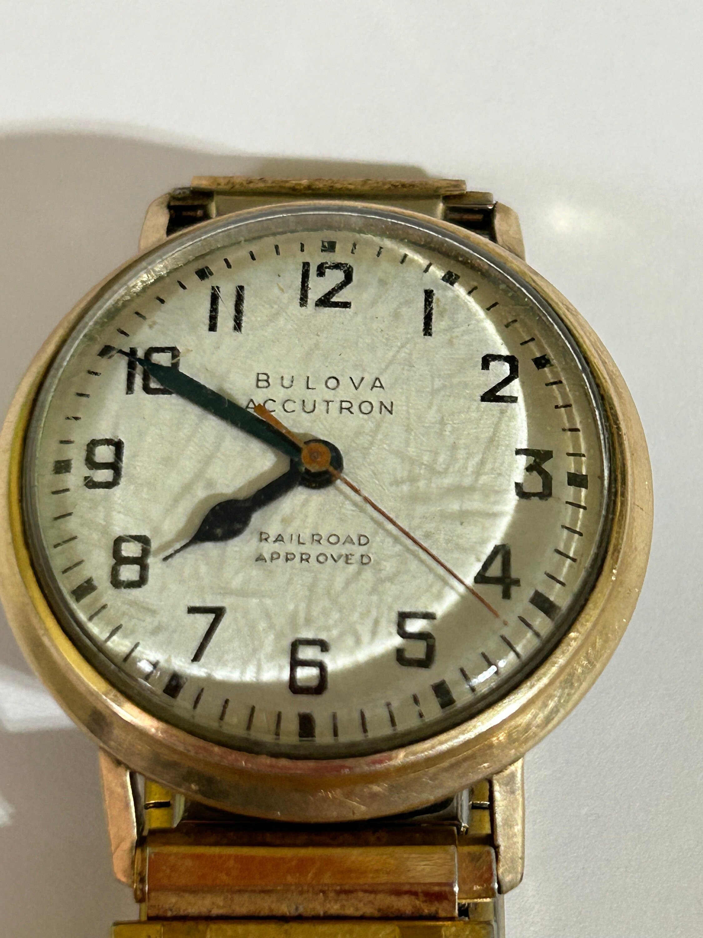 Bulova accutron railroad approved wrist watch hotsell