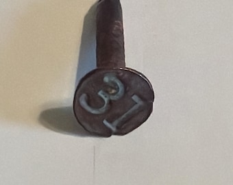 Collectible Railroad Tie Nail dated '31'