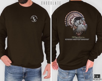 Turkey Sweatshirt, Turkey Hunter Gift, Gift for Men, Gift for Husband, Gift for Dad, American Hunter, Turkey Season, Hunt Crewneck