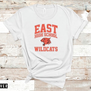 East High Wildcats Shirt, Bella and Canvas Shirt, Musical Shirt, Troy Bolton, 90s Shirt, High School Musical Shirt, Movie Shirt
