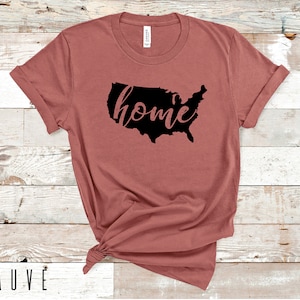 Heimat USA Shirt, USA Karte Shirt, USA Shirt, Vaterländisches Shirt, Vierter Juli, Unisex Tshirt, 4. Juli, Gott segne die USA, Amerika T-Shirt