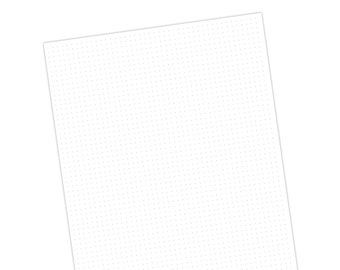Grey Dot Grid Letter Size Printable