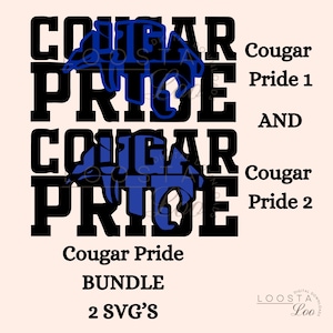 Cougar letterman, Cougar team svg, Cougar Pride Svg,  Cougar PNG, Team svg, Cougar pride SVG, Cougar football svg, gift for her, School svg