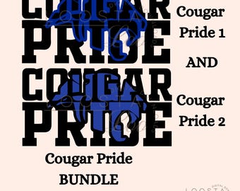Lettre Cougar, svg de l'équipe Cougar, Svg de fierté Cougar, PNG Cougar, équipe svg, SVG de fierté Cougar, svg football Cougar, cadeau pour elle, école svg