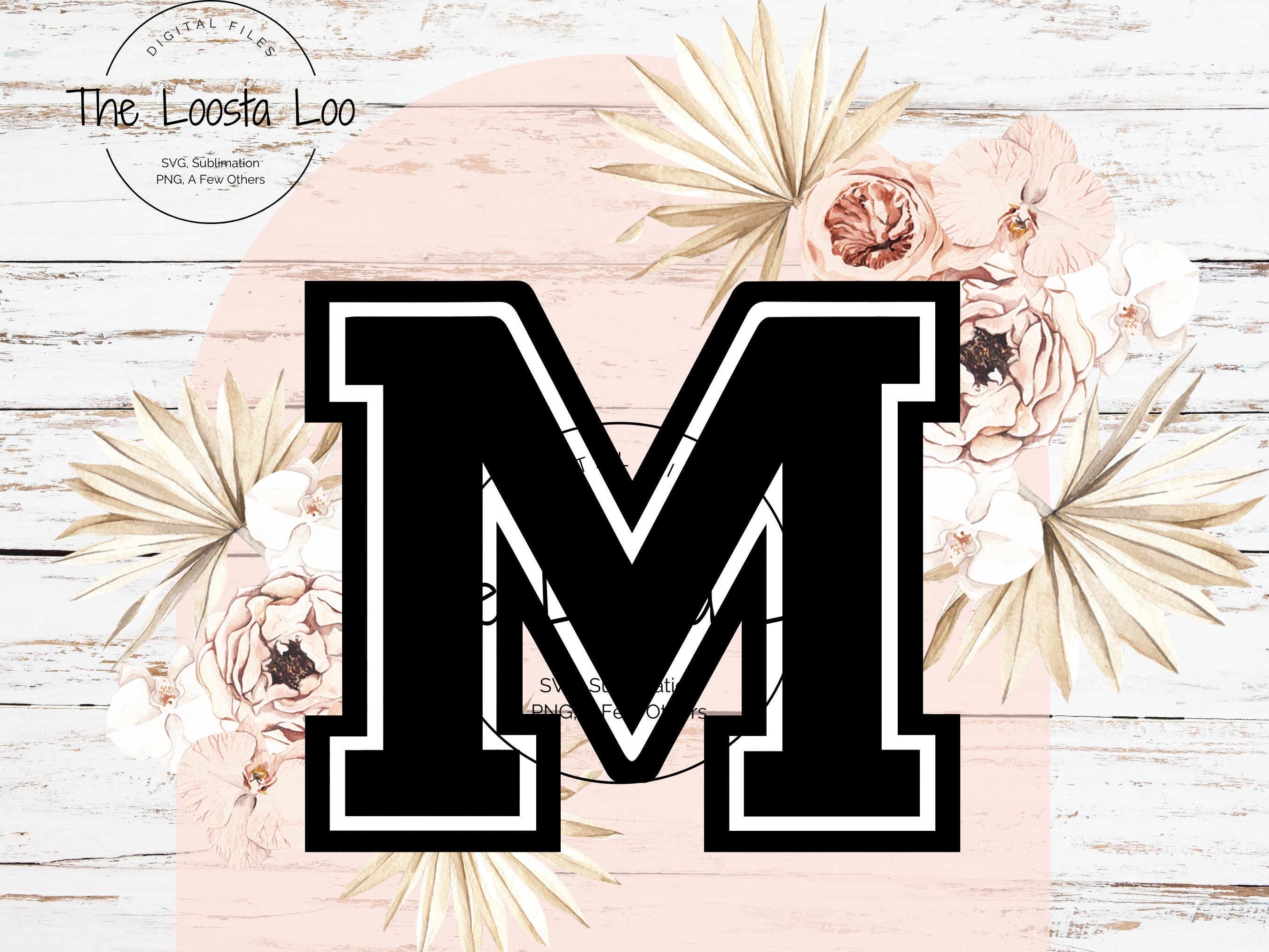Monogram Sports Letter M School College M Spirit Shirts Signs Monogram Sports Letter M School College M Spirit Shirts Signs