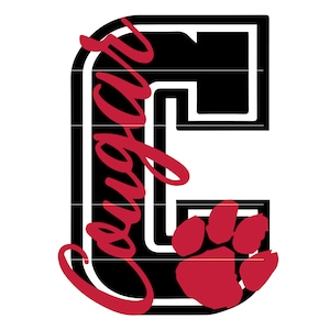 Cougar letterman, Cougar team svg, Cougar C Svg, Cougar C team SVG, Team svg, Cougar pride SVG, Cougar football svg