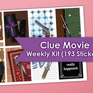 Clue Weekly Kit | Erin Condren Planner Stickers 193 Stickers