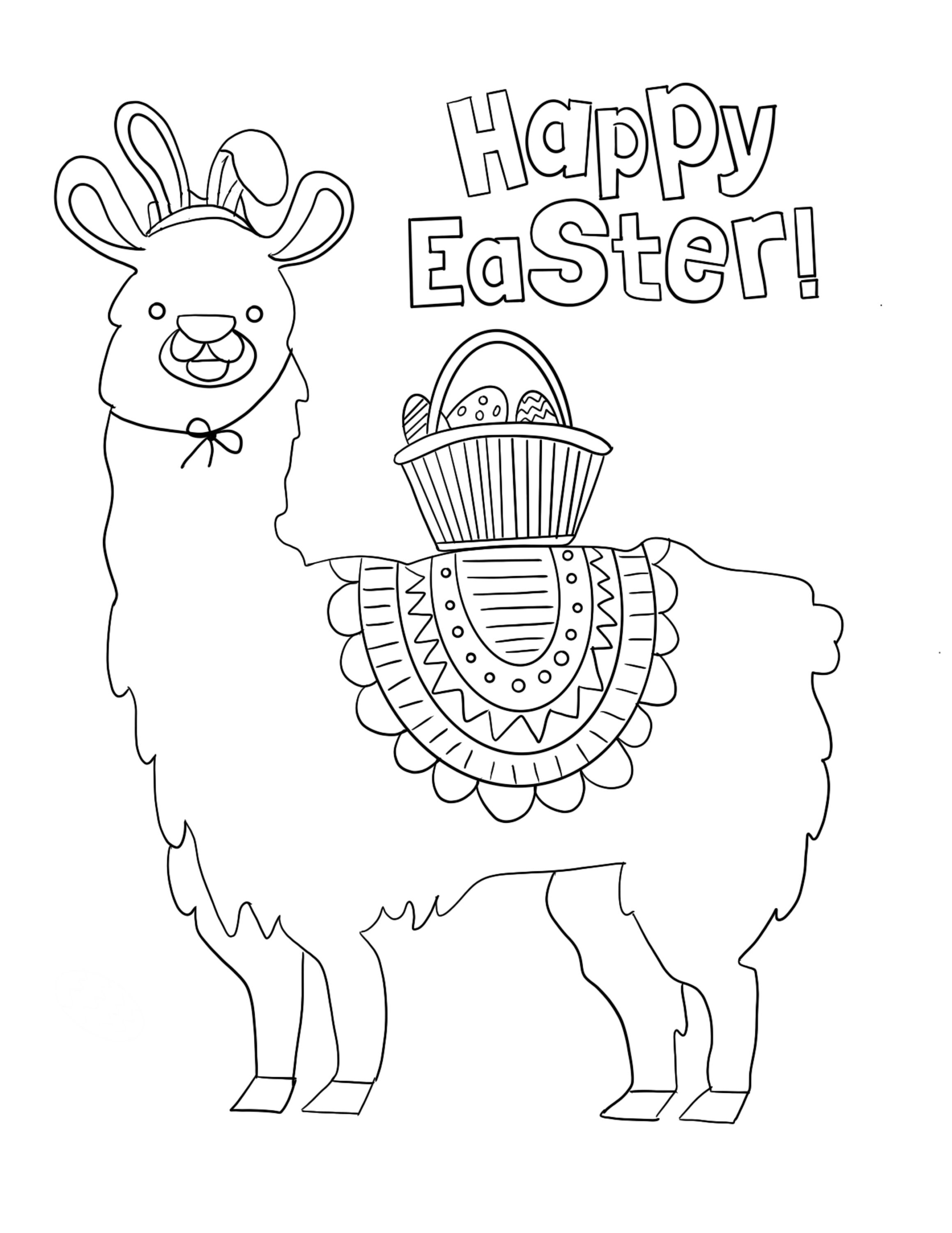 Printable Easter Coloring Pages Hipster Easter Coloring Pages - Etsy