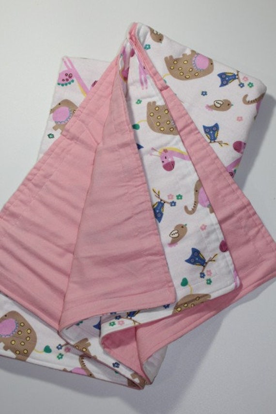 Elephants Giraffe Comfort Blanket Etsy