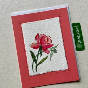 Thank you cards box set of six note cards country cowgirl boots and roses pen and ink illustration drawing