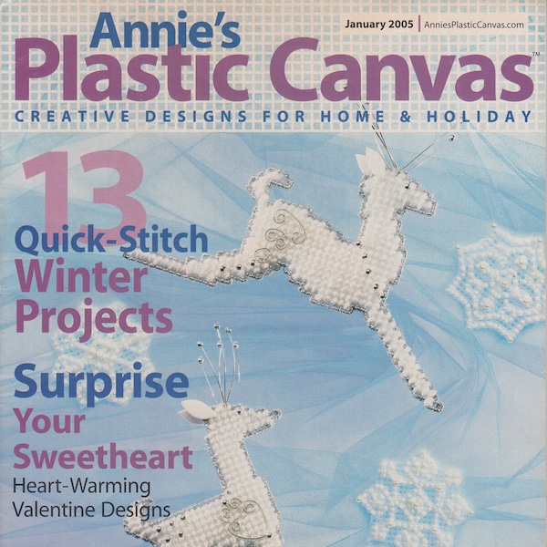 Annie's Plastic Canvas #96, January 2005, PRINT plastic canvas magazine