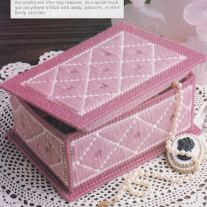 Plastic canvas vintage PDF pattern - Happy Mother&#39;s Day